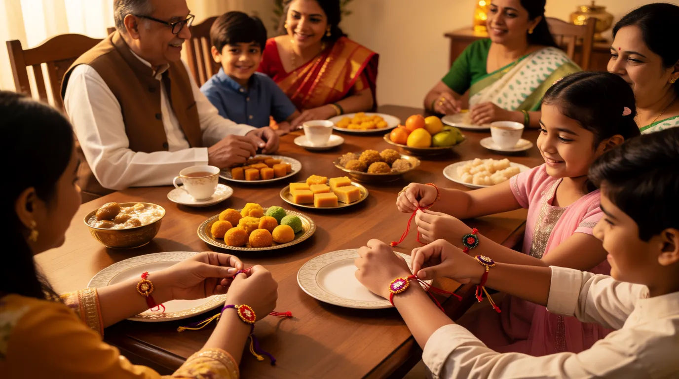 Family table celebration