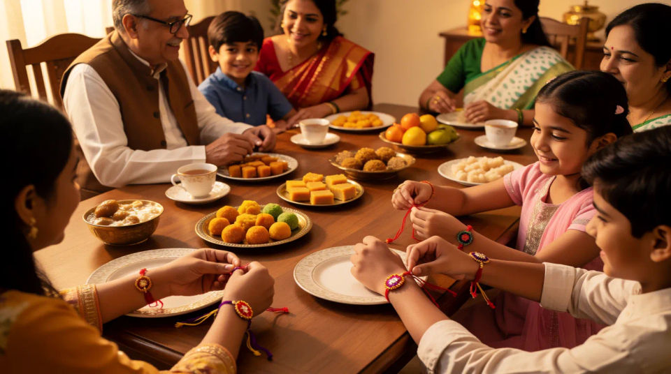 Family table celebration