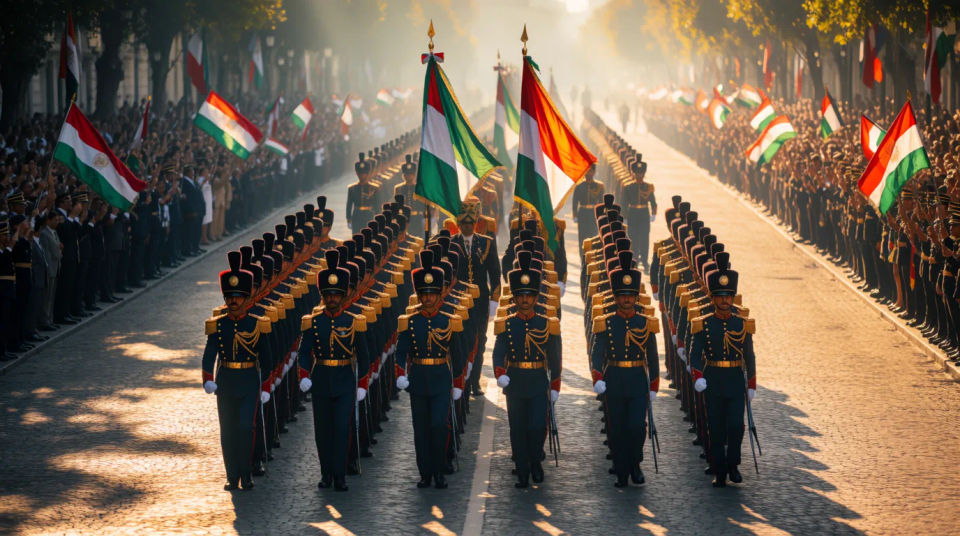 Military parade formation