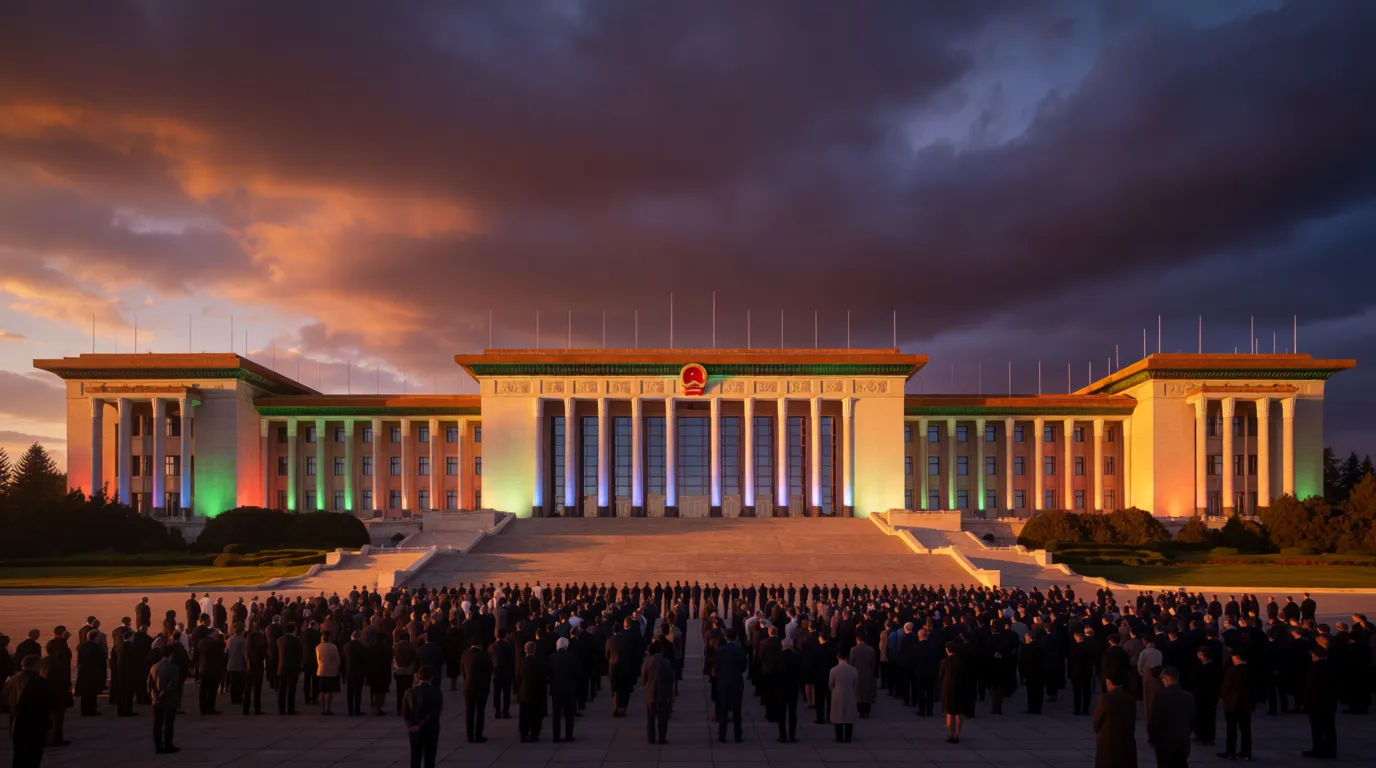 Constitutional building lit