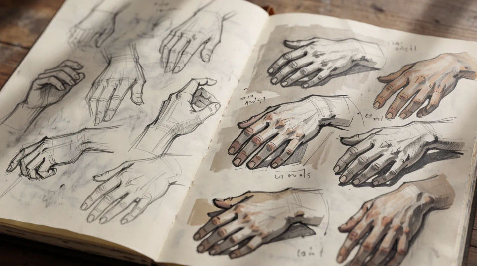 Sketchbook spread