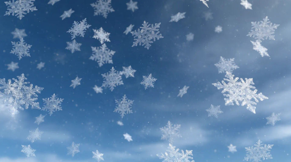 Falling snowflakes pattern