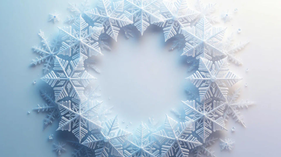 Snowflake wreath
