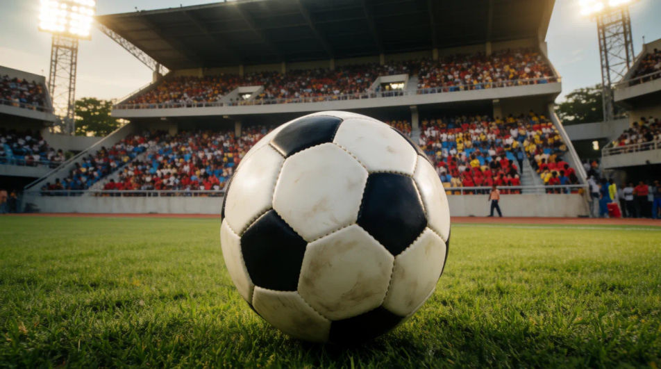 Soccer stadium scene