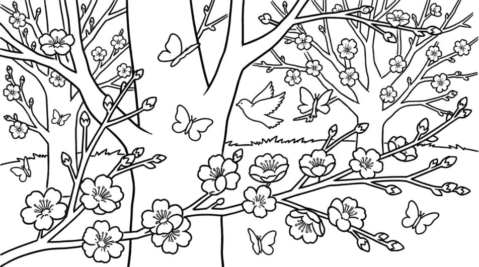 Meadow with wildflowers