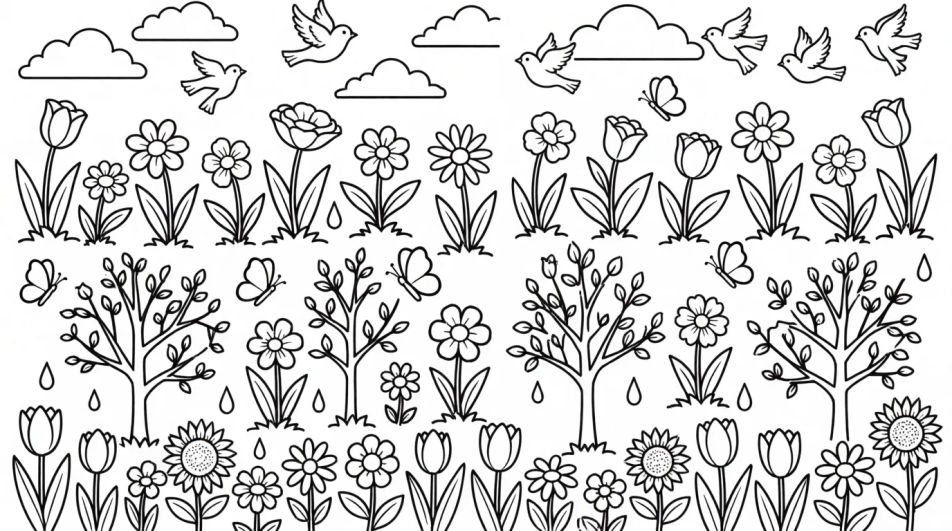 Tree blossoms scene