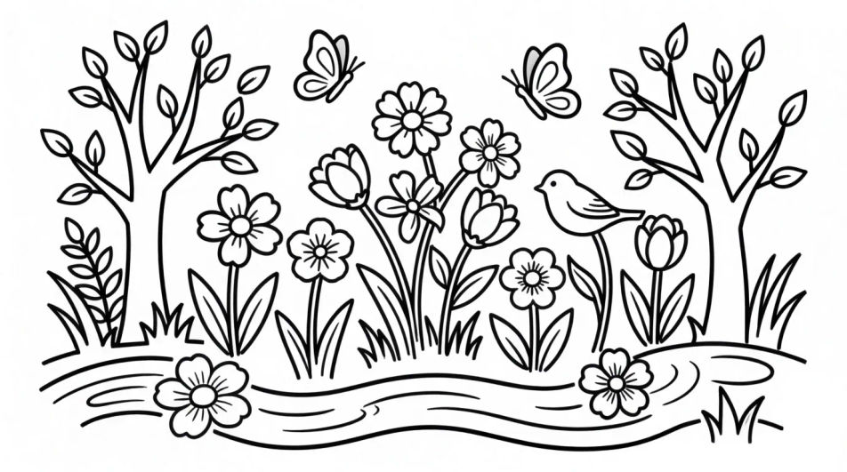 Spring rain and growth
