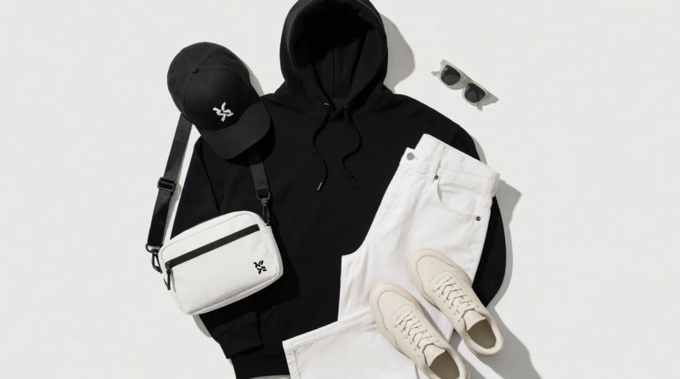 Detail flat-lay arrangement
