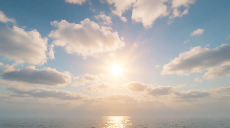 Sun and clouds harmony