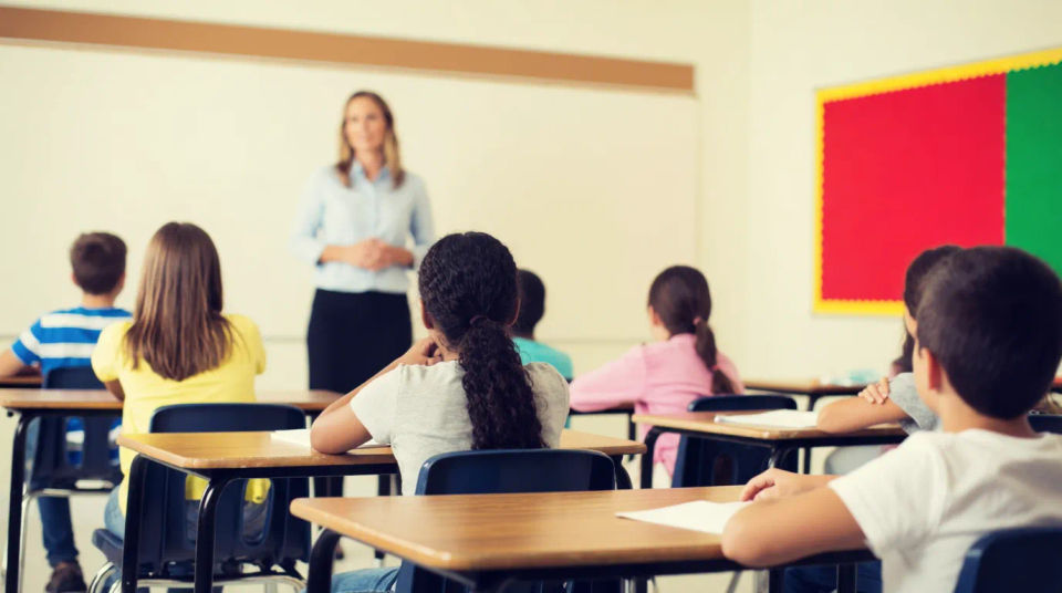 Classroom with students