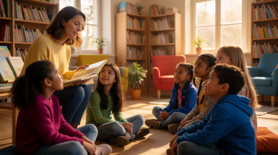 Library teaching corner