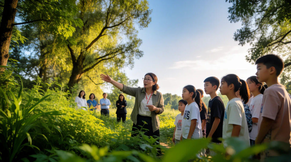 Outdoor field lesson