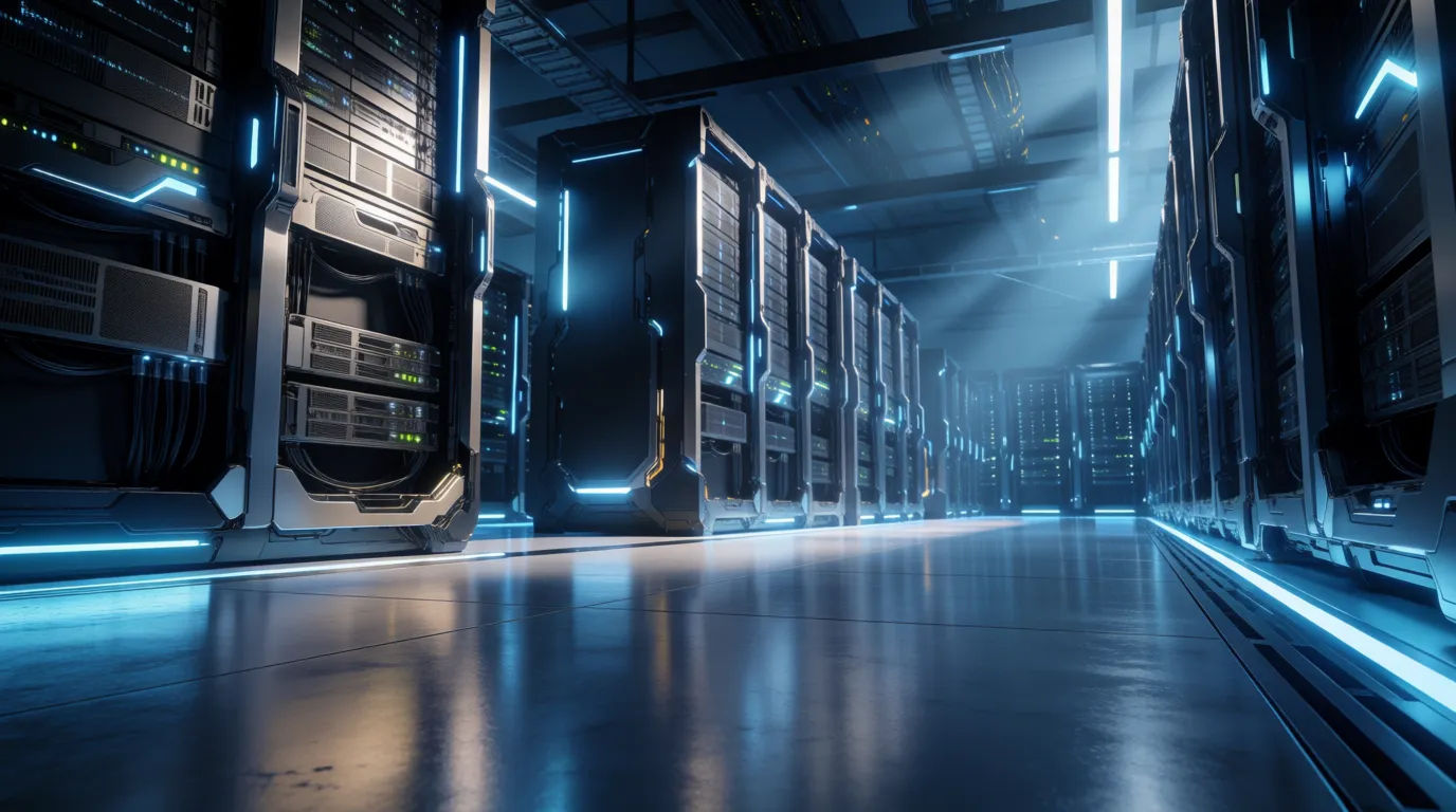 Futuristic server room