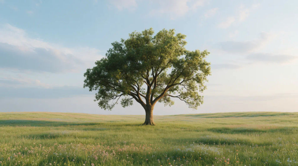 Tree in landscape