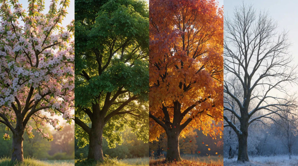 Seasonal tree progression