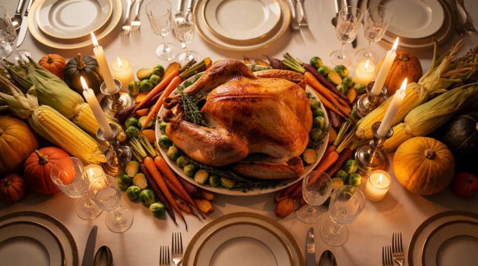 Thanksgiving harvest table