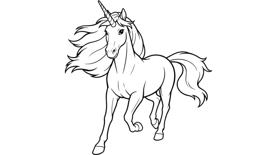 Rainbow and unicorn