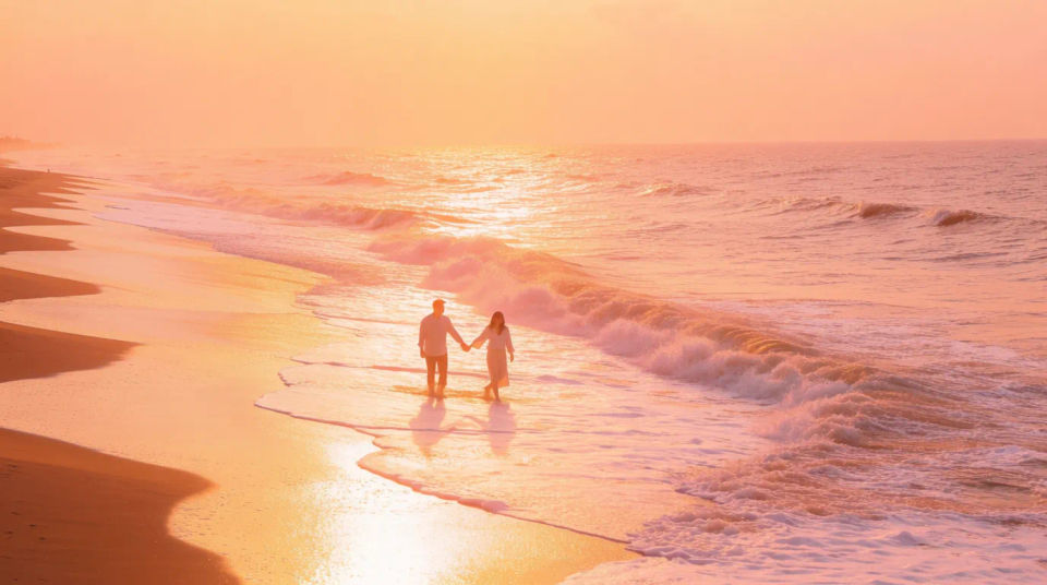 Sonnenuntergang über dem Meer