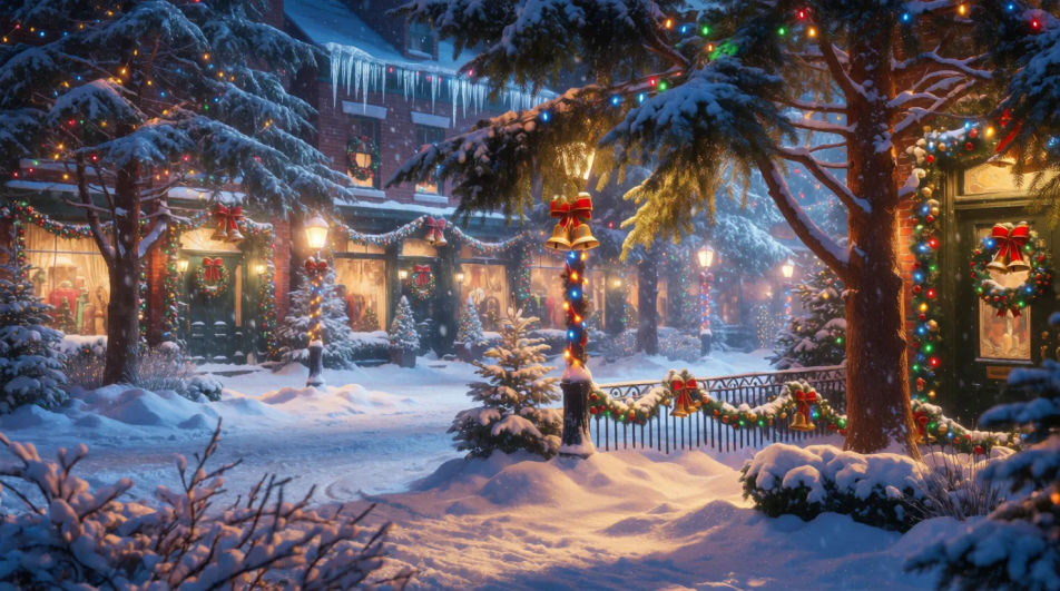 Holiday festive wonderland