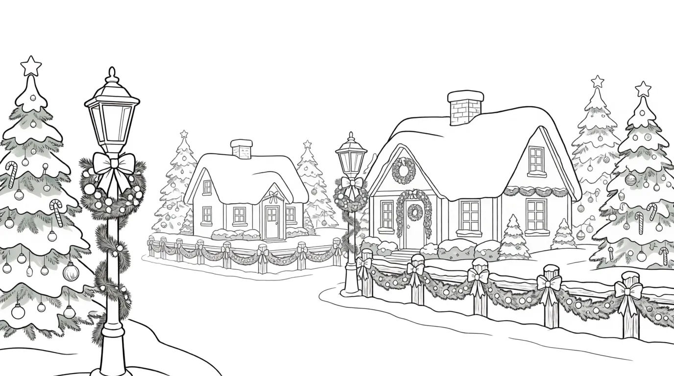 Holiday village street