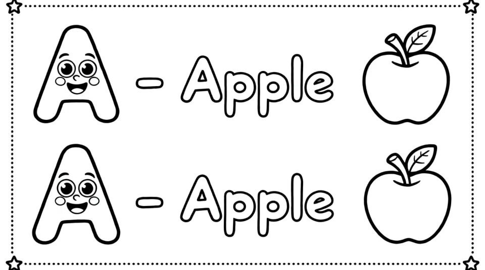 Letter and word scene