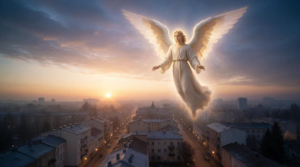 Ángel sobre la ciudad
