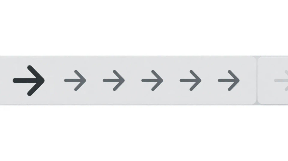 Arrow icon strip
