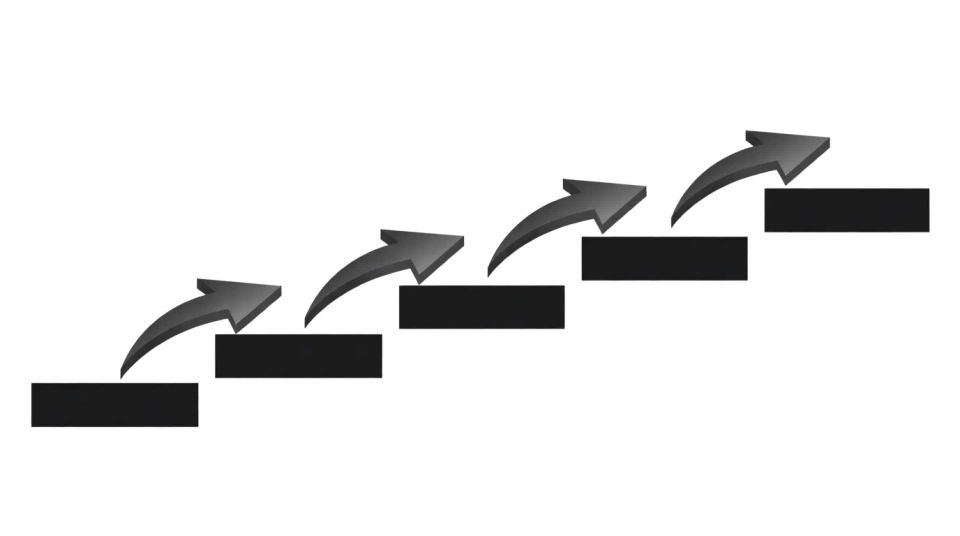 Infographic flow arrows