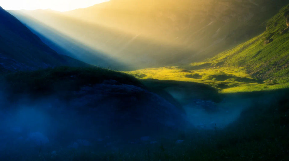 Mountain valley light