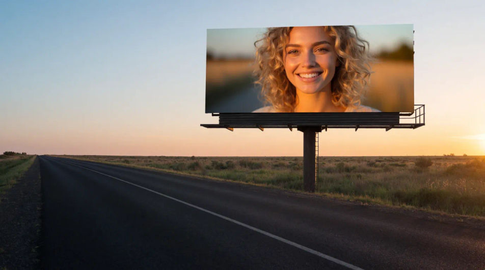 Open highway sunset
