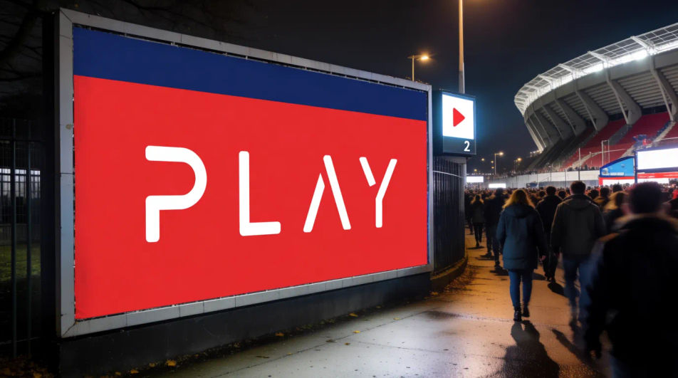 Stadium approach billboard