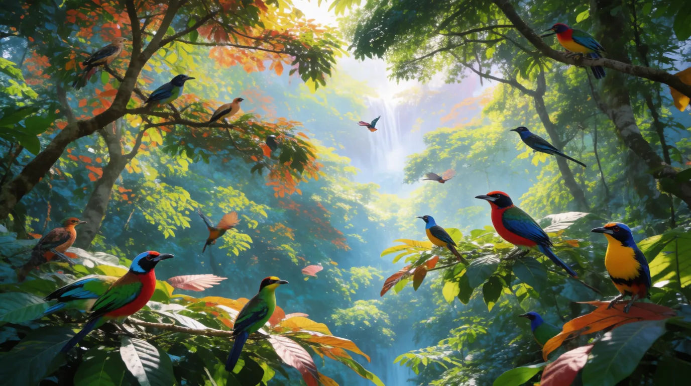 Forest canopy birds