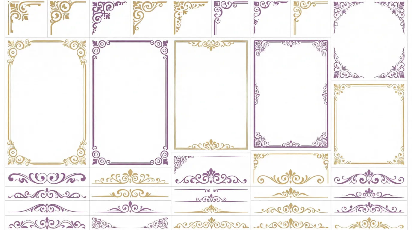 Border clipart set