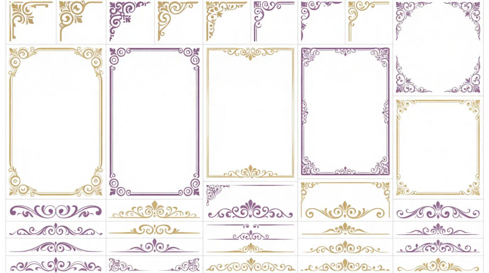 Border clipart set