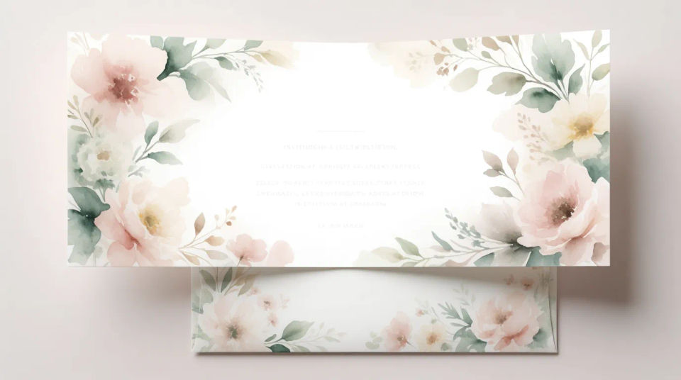 Border on an invitation