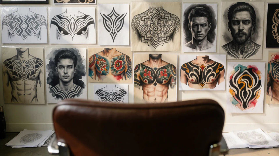 Studio consultation wall