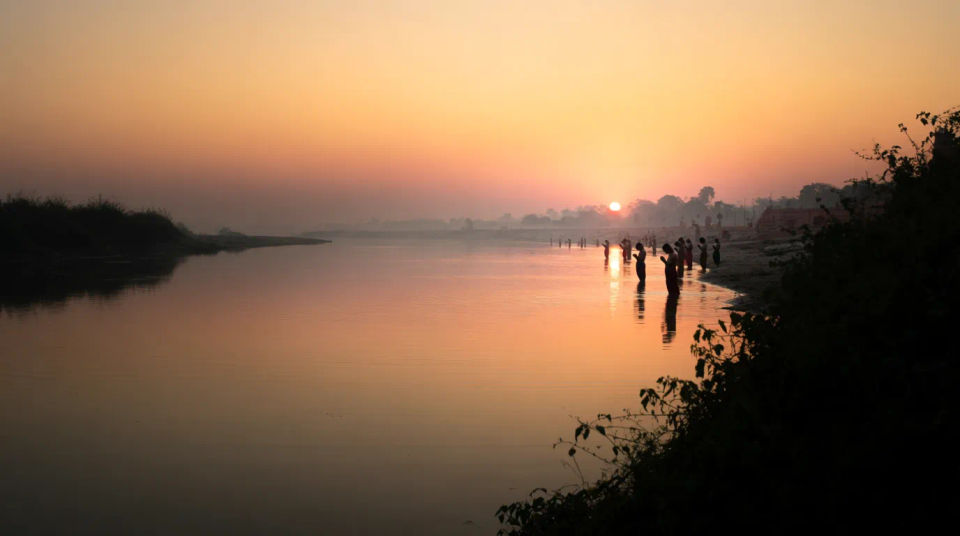 Sun over the water