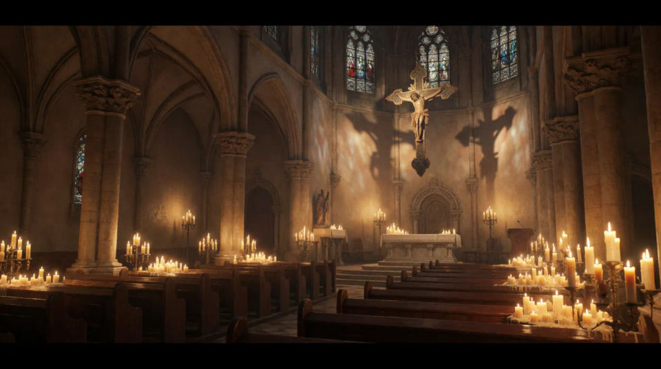 Velas de la capilla