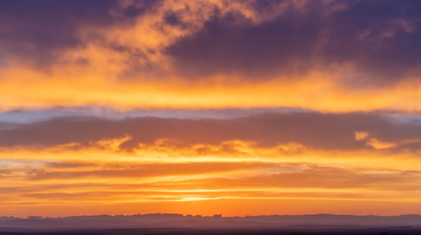 Sunset cloud horizon