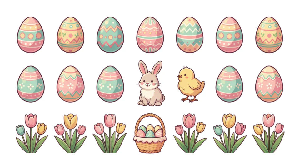 Easter clipart set
