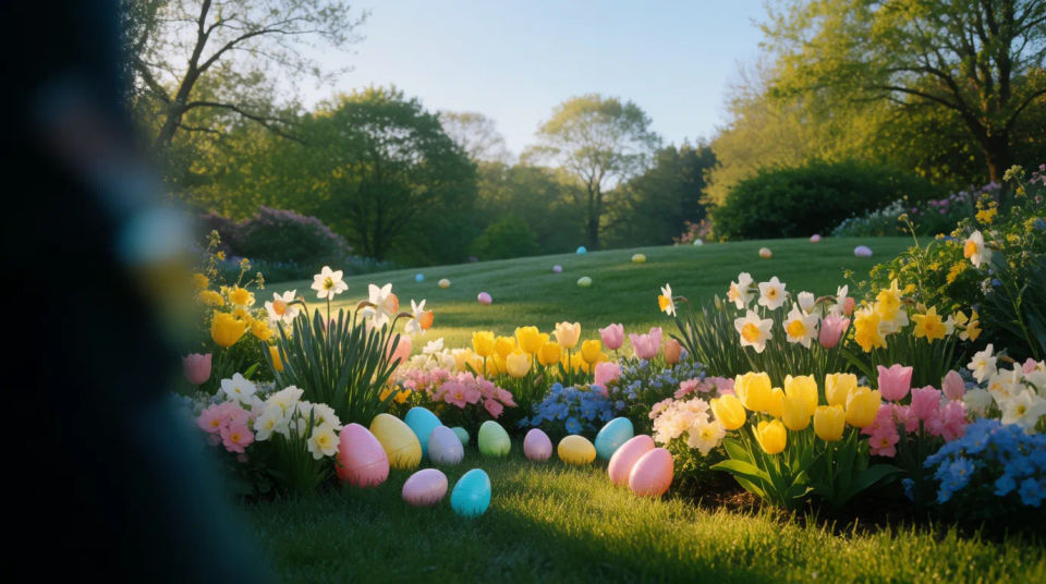 Jardín de búsqueda de huevos