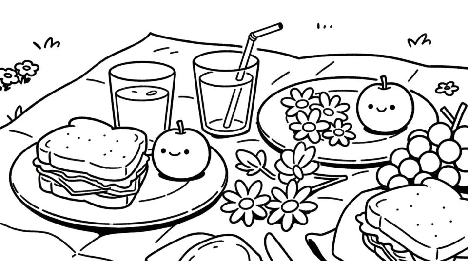 Picnic spread