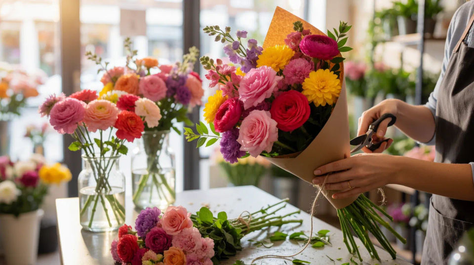 Flower shop bouquet