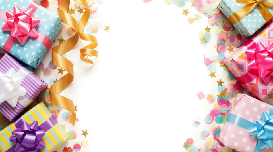 Birthday banner accents