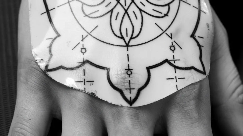 Stencil placement view