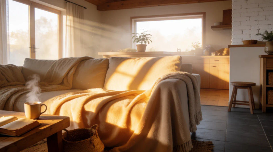 Sunlit weekend morning