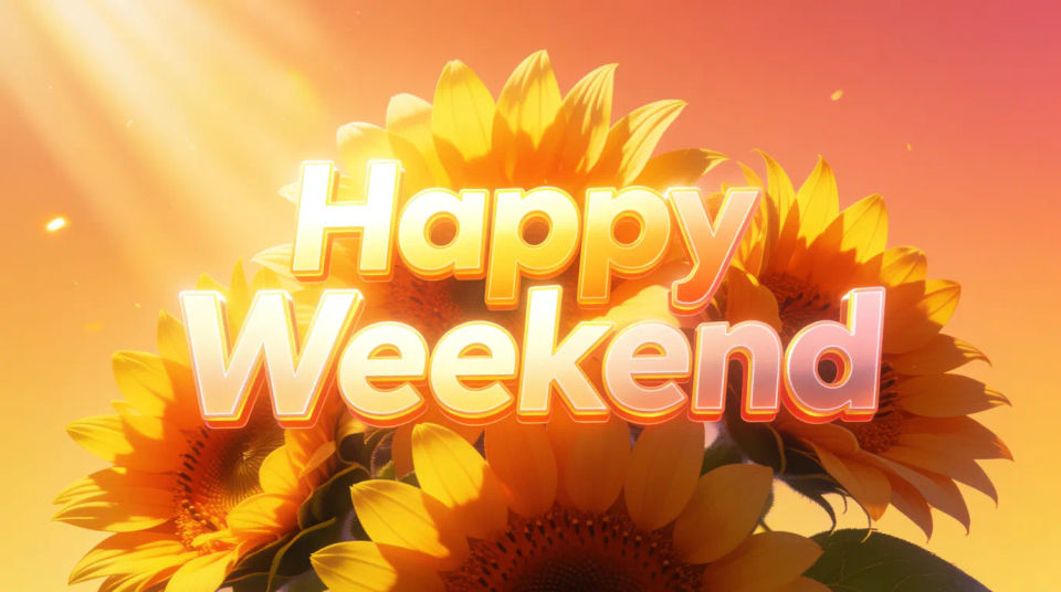Cheerful greeting banner