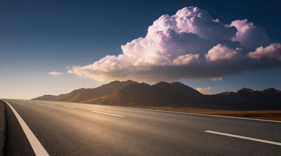 Road into the mountains