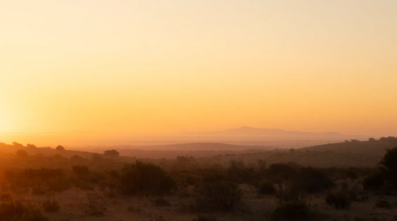 Sunrise landscape wide
