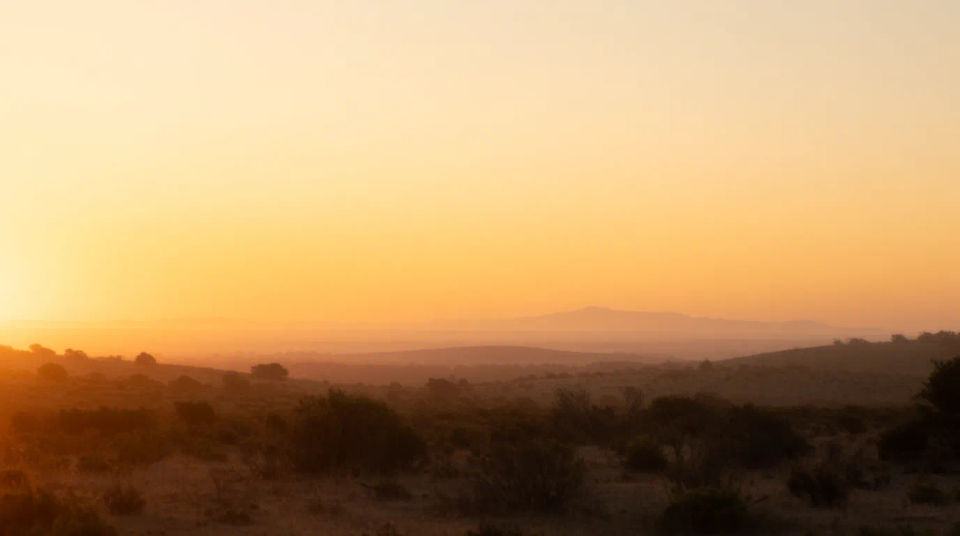 Sunrise landscape wide